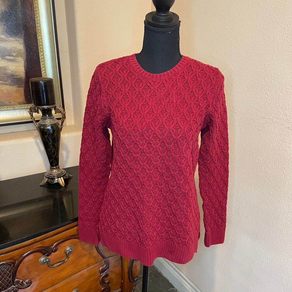 Cozy Gilmore Girls Grandmacore Burgundy Sweater